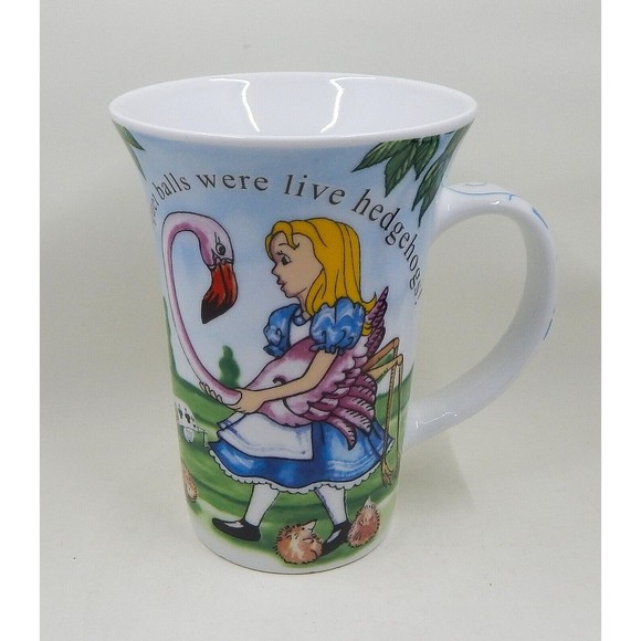 Paul Cardew Cafe "Alice In Wonderland" Queen of Hearts & Alice Tall Coffee Mug - Picture 3 of 9
